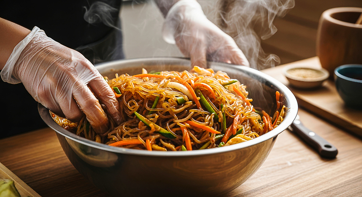 JPG 편집이미지 그릇 손 음식 채소 재료 주택 요리 요리사 신선 면류 혼합 김 유린기 의료성형뷰티 편집실사 AI인물포토 AI콘텐츠 직업 식기 건물 신체부위 해조류 CG 파일형식 AI포토