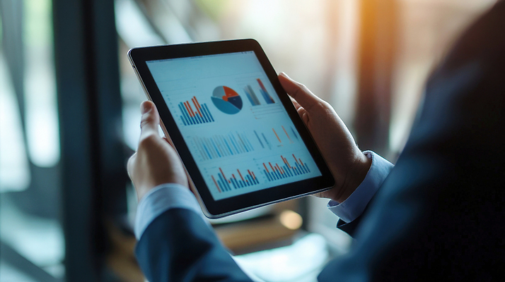 JPG 편집이미지 비즈니스 통계 그래프 기술 태블릿 사무실 자료 업무 전문직 프레젠테이션 분석 경영 서류판 의사결정 의료성형뷰티 편집실사 AI인물포토 AI콘텐츠 직업 컨셉 전자제품 스마트기기 사무용품 작업 CG 파일형식 AI포토