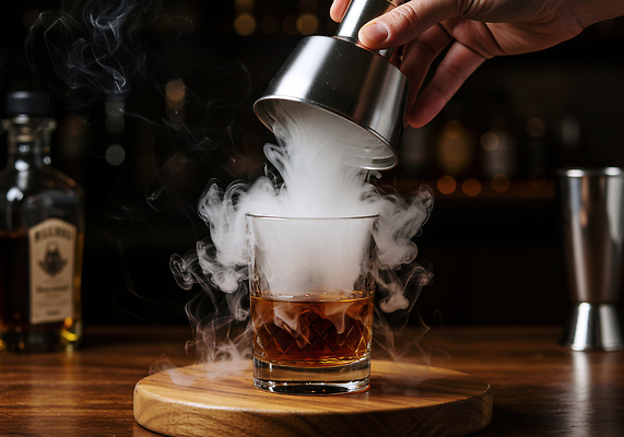 JPG 편집이미지 손 음료 조명 잔 주류 흡연 칵테일 바 고급 혼합 바텐더 향 레시피 나무판자 스모크 의료성형뷰티 편집실사 AI인물포토 AI콘텐츠 식기 컨셉 담배 목재 신체부위 CG 파일형식 AI포토