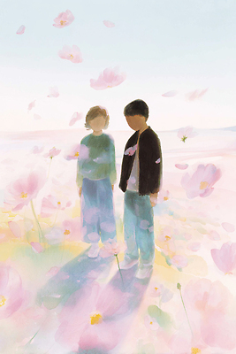 JPG 시선 꽃 감정 백그라운드 일러스트 자연 하늘 풍경 초원 여름 햇빛 평화 고요 공간 코스모스 조화 뷰티풀 색감 순간 국내일러스트 AI일러스트 AI콘텐츠 식물 계절 컨셉 태양 생태계 파일형식