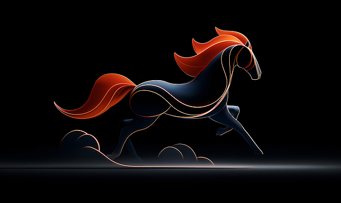 JPG 모양 동물 편집이미지 디자인 예술 컬러 백그라운드 추상 빨간색 운동 조형물 검은색 자유 표현 말_게임 창의성 이미지편집 AI컴퓨터그래픽 AI콘텐츠 컨셉 무늬 건강 미술 파일형식