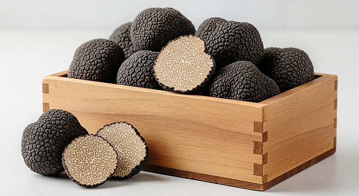 JPG 편집이미지 음식 채소 식재료 자연 요리 버섯 맛 나무상자 원산지 편집실사 AI포토 AI콘텐츠 트러플 컨셉 상자 CG 생태계 파일형식