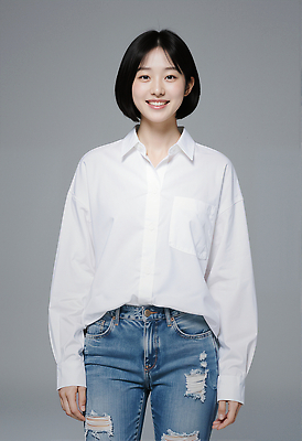 JPG 편집이미지 옷 여자 패션 얼굴 포즈 백그라운드 미소 청춘 청바지 표현 자신감 공감 의료성형뷰티 스타일 편집실사 AI인물포토 AI콘텐츠 감정 컨셉 바지 표정 사람 신체부위 CG 파일형식 AI포토