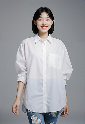 JPG 모델 편집이미지 패션 포즈 백그라운드 미소 웃음 청춘 카메라 사진촬영 매력적 청바지 모던 의료성형뷰티 스타일 편집실사 AI인물포토 AI콘텐츠 컨셉 바지 표정 전자제품 촬영 CG 파일형식 AI포토