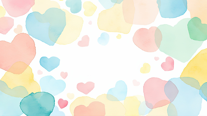 JPG 디자인 감정 예술 컬러 백그라운드 패턴 일러스트 벽지 사랑 장식 하트 표현 만들기 부드러움 파스텔 꾸미기 뷰티풀 창작 아기자기 국내일러스트 AI일러스트 AI콘텐츠 모양 컨셉 무늬 모션 학용품 감각 파일형식
