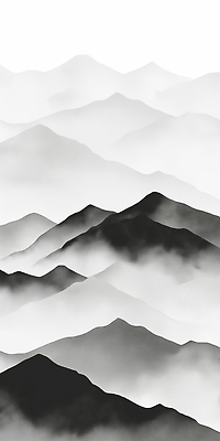 JPG 구름 일러스트 자연 하늘 산 흑백 풍경 고요 안개 소나무 산등성이 지형 멀리 흐림 마무리 뷰티풀 시야 경관 국내일러스트 AI일러스트 AI콘텐츠 자연요소 나무 날씨 촬영기법 생태계 파일형식