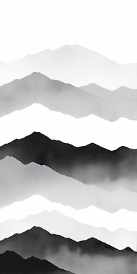 JPG 구름 디자인 실루엣 예술 선 일러스트 자연 산 흑백 풍경 평화 변화 감성 조화 뷰티풀 소프트 풍요 몽환 경관 국내일러스트 AI일러스트 AI콘텐츠 자연요소 컨셉 촬영기법 생태계 파일형식