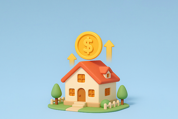 JPG 편집이미지 상징 돈 부동산 주택 금융 경제 정원 동전 성장 부 재산 투자 재정 편집3D AI컴퓨터그래픽 AI콘텐츠 비즈니스 건물 3D 파일형식