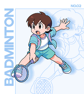 캐릭터 디자인 남자 스포츠 일러스트 학교 모션 청소년 놀이 협력 캐주얼 친구 운동 게임 스윙 역동적 배드민턴 일러캐릭터 AI파일 옷 교육 포즈 컨셉 관계 건강 사람 구기 파일형식 벡터