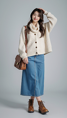 JPG 모델 편집이미지 옷 여자 패션 포즈 겨울 가방 따뜻함 유행 편안함 스웨터 니트 의료성형뷰티 스타일 편집실사 AI인물포토 AI콘텐츠 잡화 계절 상의 사람 감각 CG 파일형식 AI포토