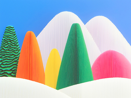 JPG 나무 편집이미지 디자인 예술 컬러 겨울 자연 형상 미술 풍경 장식 환경 언덕 모던 그림 기하학 조화 색채 생동감 테마 이미지편집 AI컴퓨터그래픽 AI콘텐츠 식물 계절 무늬 문화예술 생태계 파일형식