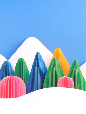 JPG 모양 편집이미지 디자인 종이 예술 컬러 백그라운드 겨울 자연 하늘 조명 산 풍경 조형물 연필 배열 기하학 수공예 창의성 해맑음 이미지편집 AI컴퓨터그래픽 AI콘텐츠 계절 무늬 학용품 표정 미술 필기구 공예 생태계 파일형식