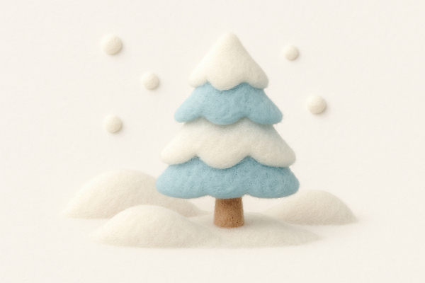 JPG 나무 편집이미지 크리스마스 겨울 자연 풍경 장식 파란색 고요 눈 눈송이 작음 장면 부드러움 펠트 편집실사 AI컴퓨터그래픽 AI콘텐츠 자연요소 식물 계절 기념일 컬러 날씨 눈_날씨 감각 크기 CG 생태계 파일형식 천_직물