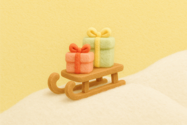 JPG 편집이미지 크리스마스 겨울 따뜻함 선물 풍경 장식 눈 오브젝트 썰매 부드러움 뷰티풀 펠트 겨울풍경 아기자기 편집실사 AI컴퓨터그래픽 AI콘텐츠 자연요소 계절 기념일 컨셉 날씨 감각 CG 파일형식 천_직물