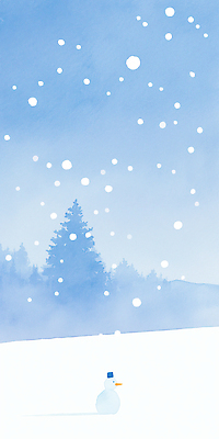 JPG 나무 설경 겨울 일러스트 자연 눈사람 하늘 날씨 풍경 평화 맑음 눈 고독 차가움 숲 장면 겨울풍경 차분 국내일러스트 AI일러스트 AI콘텐츠 자연요소 식물 계절 감정 컨셉 생태계 파일형식