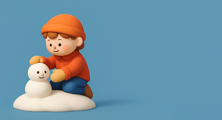 JPG 편집이미지 행복 어린이 겨울 모션 자연 눈사람 놀이 날씨 취미 야외 눈 즐거움 겨울옷 편집3D AI컴퓨터그래픽 AI콘텐츠 자연요소 옷 계절 감정 사람 3D 생태계 파일형식