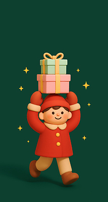 계절 기념일 감정 컨셉 표정 사람 3D 파일형식 AI콘텐츠 어린이 크리스마스 선물 웃음 옷 백그라운드 귀여움 축제 기쁨 캐릭터 겨울 행복 상징 장식 편집3D 편집이미지 JPG AI컴퓨터그래픽