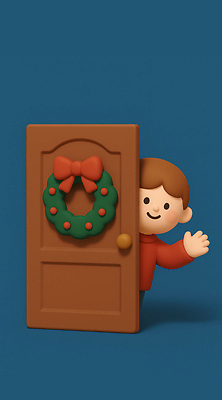 계절 기념일 남자 꽃 어린이 컬러 컨셉 관계 표정 사람 신체부위 3D 파일형식 AI콘텐츠 소년 크리스마스 문 화환 장식 미소 손 환영 백그라운드 파란색 겨울 축제 아기 귀여움 친구 편집3D 편집이미지 JPG AI컴퓨터그래픽