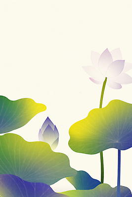 JPG 식물 꽃 잎 일러스트 자연 생명 풍경 물 여름 햇빛 평화 환경 정원 연못 수중식물 연습 조화 뷰티풀 국내일러스트 AI일러스트 AI콘텐츠 자연요소 계절 컨셉 태양 생태계 파일형식