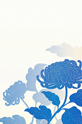 JPG 모양 디자인 꽃 예술 컬러 백그라운드 패턴 일러스트 자연 국화 풍경 그래픽 파란색 분위기 우아함 드로잉 조화 뷰티풀 색채 국내일러스트 AI일러스트 AI콘텐츠 식물 컨셉 무늬 미술 생태계 파일형식