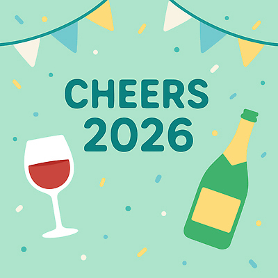 행복 음료 컬러 일러스트 잔 기념 이벤트 장식 반짝임 파티 와인 축제 모임 축하 깃발 분위기 샴페인 즐거움 소통 설렘 2026년 국내일러스트 AI파일 식기 감정 컨셉 모션 주류 연도 파일형식 벡터