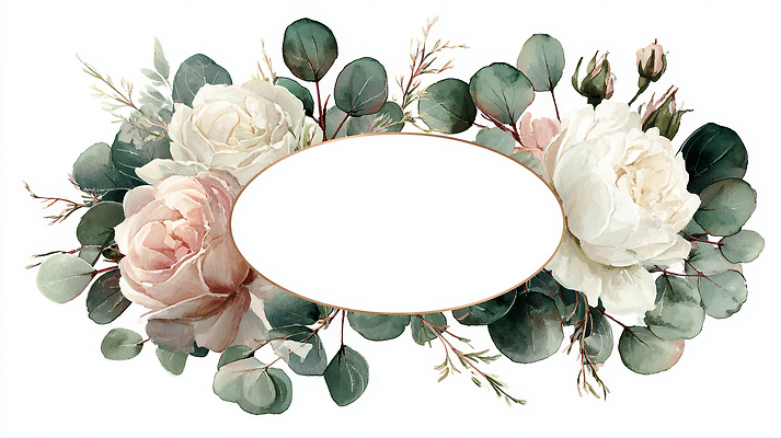 JPG 식물 디자인 꽃 화초 백그라운드 일러스트 자연 장식 장미 고급 화사함 조화 뷰티풀 색감 유칼립투스 국내일러스트 AI일러스트 AI콘텐츠 컨셉 생태계 파일형식