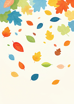 JPG 계절 컬러 잎 일러스트 자연 바람 날씨 나뭇잎 풍경 공중 빨간색 노란색 가을 변화 떨어짐 청록색 장면 조화 뷰티풀 흩어짐 국내일러스트 AI일러스트 AI콘텐츠 자연요소 식물 컨셉 생태계 파일형식