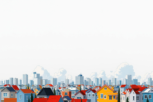 JPG 구름 건축 컬러 일러스트 하늘 거리 아파트 주택 풍경 빌딩 건물 일상 라이프 평화 환경 도시 모던 지역 주민 풍경화 경관 국내일러스트 AI일러스트 AI콘텐츠 자연요소 건축물 컨셉 생활 그림 파일형식