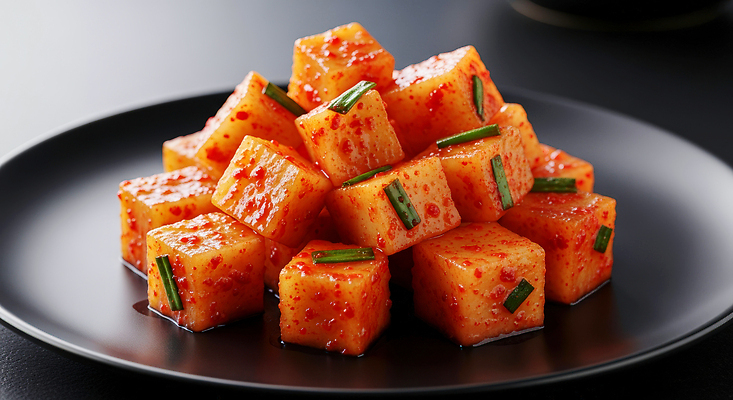 JPG 편집이미지 한식 음식 고추 식탁 반찬 김치 요리 쌓기 신선 양념 무 매움 파 색감 편집실사 AI포토 AI콘텐츠 채소 모션 탁자 뿌리채소 맛 CG 파일형식