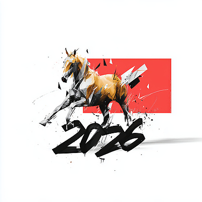 JPG 모양 동물 디자인 예술 상징 컬러 백그라운드 일러스트 그래픽 달리기 축제 에너지 표현 말_게임 작품 창의성 스타일 2026년 국내일러스트 병오년 붉은말 AI일러스트 AI콘텐츠 모션 미술 말_동물 연도 파일형식