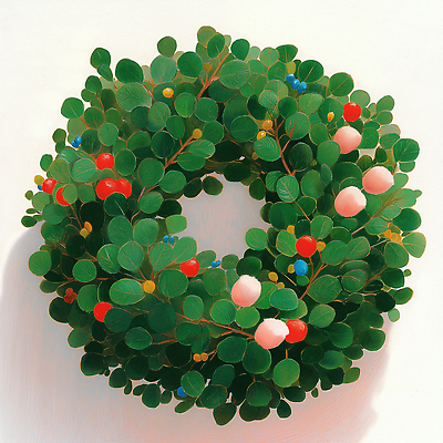 JPG 식물 계절 열매 컬러 잎 크리스마스 일러스트 자연 주택 장식 인테리어 축제 화환 그림 조화 수공예 뷰티풀 국내일러스트 AI일러스트 AI콘텐츠 디자인 기념일 꽃 건물 공예 생태계 파일형식