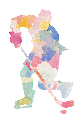 JPG 실루엣 스포츠 컬러 일러스트 모션 협력 운동선수 운동 얼음 물감 경쟁 보드 막대기 즐거움 그림 역동적 하키 빙상 국내일러스트 AI일러스트 AI콘텐츠 자연요소 감정 컨셉 촬영기법 건강 구기 미술도구 파일형식