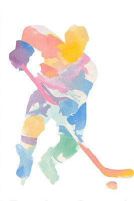 JPG 예술 스포츠 일러스트 페인팅 협력 수채화 운동선수 경기 운동 얼음 표현 막대기 그림 아이스하키 하키 색채 액션 국내일러스트 AI일러스트 AI콘텐츠 자연요소 겨울스포츠 건강 구기 파일형식