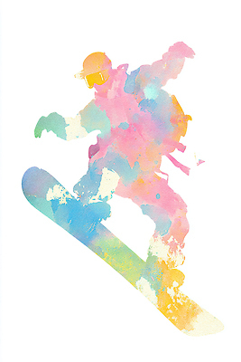 JPG 실루엣 스포츠 겨울 일러스트 모션 자연 운동선수 야외 점프 물감 도전 눈 스노우보드 즐거움 슬로프 활강 스릴 국내일러스트 AI일러스트 AI콘텐츠 자연요소 계절 감정 날씨 스키장 촬영기법 미술도구 보드_스포츠 생태계 파일형식