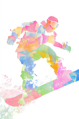JPG 예술 스포츠 컬러 겨울 일러스트 레저 추상 운동선수 기술 풍경 운동 활발 눈 스노우보드 보드 알림 스릴 액티비티 국내일러스트 AI일러스트 AI콘텐츠 자연요소 계절 컨셉 무늬 날씨 건강 보드_스포츠 파일형식