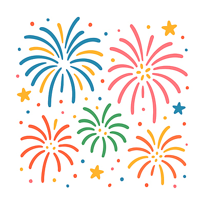 별 문화 예술 컬러 일러스트 가족 밤하늘 불꽃놀이 풍경 여름 친구 파티 축제 기쁨 마음 축하 화려 즐거움 색채 동심 국내일러스트 AI파일 자연요소 계절 감정 컨셉 관계 놀이 하늘 이벤트 야간 파일형식 벡터