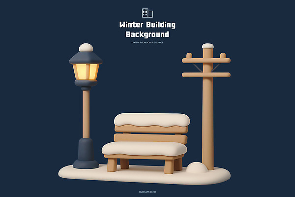 PSD 편집이미지 공원 백그라운드 겨울 가로등 벤치 자연 조명 따뜻함 풍경 고요 눈 저녁 오브젝트 조화 스타일 편집3D 자연요소 계절 공공시설 의자 날씨 3D 야간 생태계 파일형식