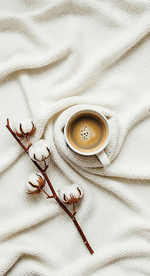 JPG 편집이미지 커피 자연 가지 휴식 따뜻함 생활 장식 컵 편안함 담요 오브젝트 편집실사 AI포토 AI콘텐츠 식기 음료 컨셉 채소 감각 CG 생태계 파일형식