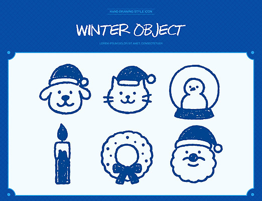 아이콘 계절 기념일 컨셉 크리스마스 포유류 이벤트 반려동물 개 파일형식 벡터 겨울 동물 강아지 고양이 눈사람 초 산타클로스 장식 디자인 도안 귀여움 2D아이콘 AI파일