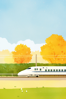 JPG 여행 교통 이동 단풍 일러스트 자연 기술 밝음 풍경 일상 기찻길 활발 원근감 기차 가을 긴급 도시 속도 고속열차 국내일러스트 AI일러스트 AI콘텐츠 계절 육상교통 뷰포인트 컨셉 잎 대중교통 라이프 생태계 파일형식