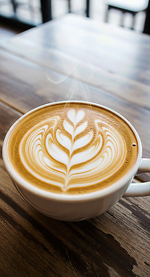 JPG 편집이미지 디자인 커피 음료 탁자 휴식 카페 그림 수공예 따뜻한음료 라떼 라떼아트 창의성 카페인 맛있는 편집실사 AI포토 AI콘텐츠 가구 컨셉 상점 공예 CG 파일형식