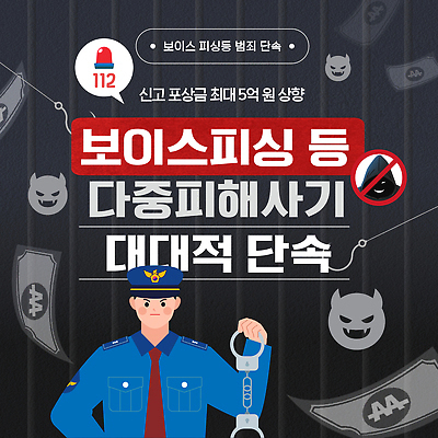 템플릿 포스터 경고 안전 피해 범죄 경찰 예방 범죄예방 시민 단속 보이스피싱 신고 이미지템플릿 AI파일 직업 국민 피싱 파일형식 벡터