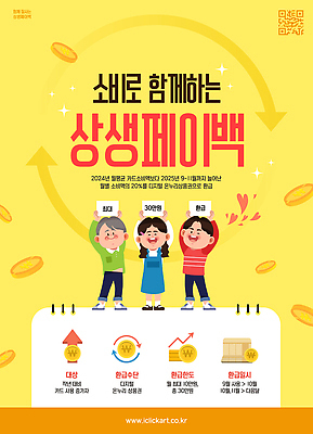 템플릿 캠페인 이벤트 경제 세일 소비 구매 고객 마케팅 참여 2024년 2025년 혜택 프로모션 이미지템플릿 AI파일 상생페이백 쇼핑 연도 정부정책 파일형식 벡터