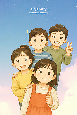 PSD 커플 행복 어린이 컬러 포즈 일러스트 모션 놀이 하늘 웃음 친구 모임 추억 즐거움 개성 국내일러스트 감정 컨셉 관계 표정 사람 파일형식