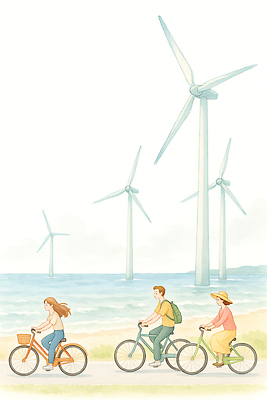 JPG 바다 여행 일러스트 모션 자연 바람 사람 풍경 취미 해변 일상 운동 환경 자전거 즐거움 친환경 국내일러스트 AI일러스트 AI콘텐츠 자연요소 감정 날씨 건강 라이프 바이크 생태계 파일형식