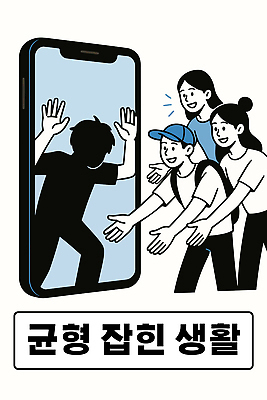 행복 감정 포스터 일러스트 관계 모션 청소년 함께함 일상 생활 친구 디지털 스크린 그룹 연결 예방 중독 소통 인터페이스 참여 국내일러스트 AI파일 컨셉 사람 라이프 파일형식 벡터