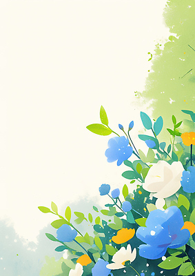 JPG 식물 계절 꽃 화초 일러스트 자연 생명 풍경 잔디 장미 평화 정원 민들레 생태계 조화 뷰티풀 색채 국내일러스트 AI일러스트 AI콘텐츠 컨셉 파일형식