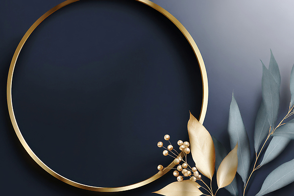JPG 식물 편집이미지 디자인 백그라운드 프레임 장식 공간 금색 원형 부드러움 조화 비율 뷰티풀 스타일 세련 이미지편집 AI컴퓨터그래픽 AI콘텐츠 도형 컬러 감각 파일형식