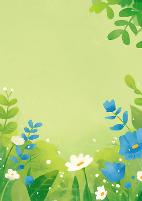 JPG 식물 디자인 계절 꽃 감정 여유 백그라운드 일러스트 자연 생명 풍경 초록색 여름 파란색 정원 들꽃 화사함 조화 뷰티풀 색감 국내일러스트 AI일러스트 AI콘텐츠 컬러 컨셉 생태계 파일형식