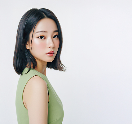 JPG 모델 편집이미지 옷 여자 패션 얼굴 포즈 초록색 뷰티 머리 촬영 분위기 뷰티풀 의료성형뷰티 스타일 편집실사 AI인물포토 AI콘텐츠 컬러 컨셉 사람 신체부위 CG 파일형식 AI포토